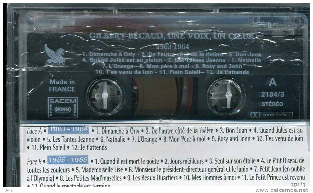 GILBERT BECAUD - Cassettes Audio