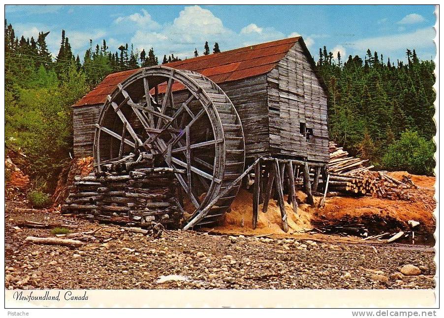 Trinity Bay Terre-Neuve Newfoundland - Moulin à Eau - Old Water Mill - Circulée - 2 Scans - Altri & Non Classificati