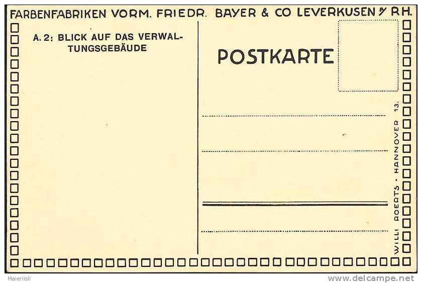 Leverkusen - Blick Auf Das Verwaltungsgebäude - Farbenfabriken Vormals Friedr. Bayer & Co - Leverkusen
