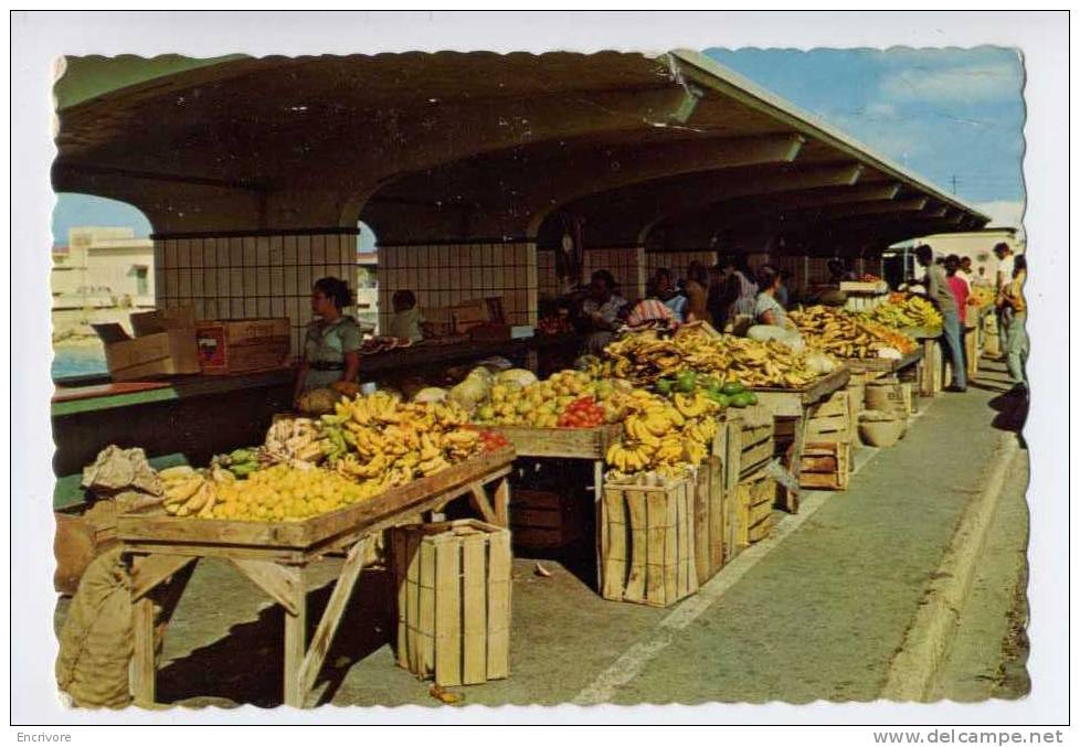 Cpsm ARUBA Netherlands Antilles Fruit Market In Oranjestad - Altri & Non Classificati