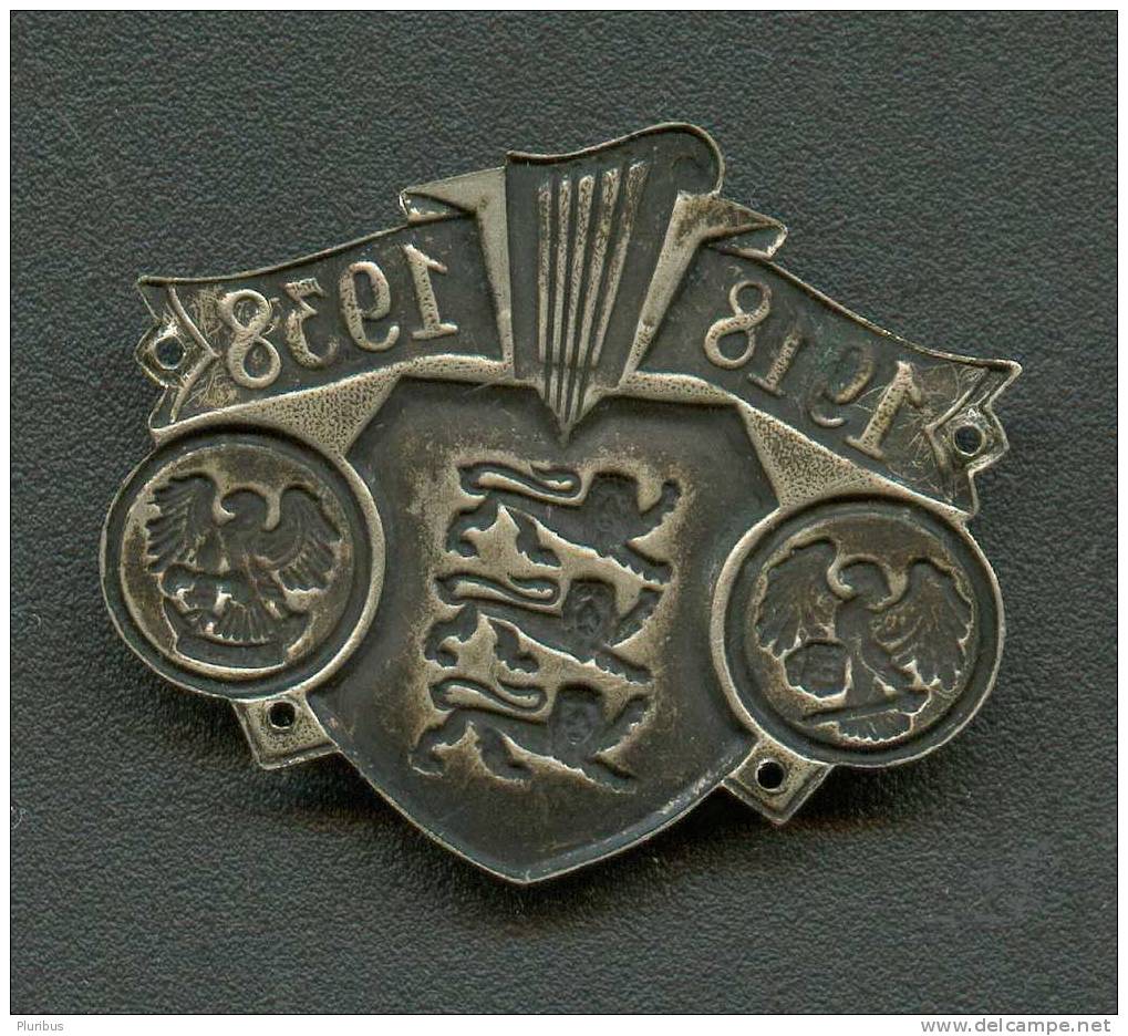 ESTONIA VINTAGE PRE-WWII BOY SCOUT MILITARY ORGANIZATION NOORED KOTKAD AND DEFENSE LEAGUE BADGE1918-38 - Scoutisme