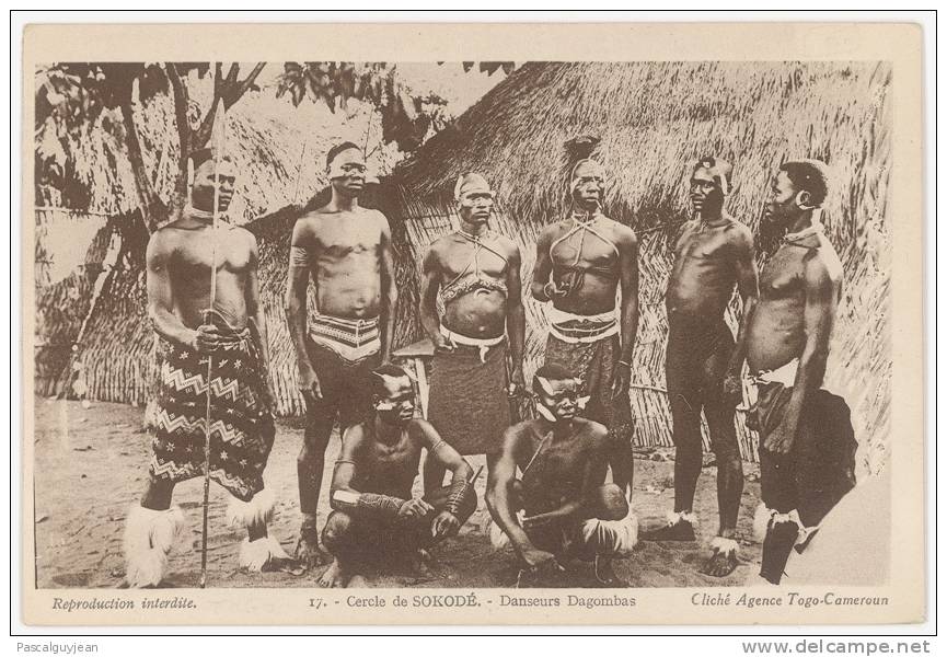 CPA TOGO - CERCLE DE SOKODE - DANSEURS DAGOMBAS - Togo