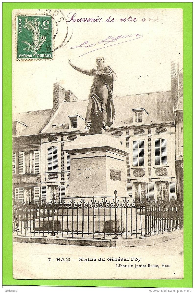 80 --  HAM -- Statue Du Général  FOY --  ( à Voir !!) ---  S 229 - Ham