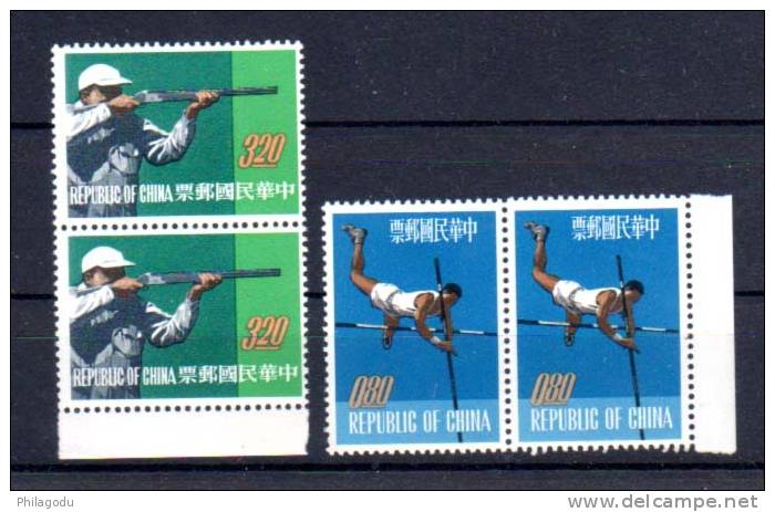 Formose 1962, Sports ; Saut à La Perche, Tir, 425 / 426 **, Cote 12 € - Unused Stamps