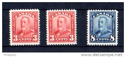 Canada 1928-29 Georges V, 131-134 *, Cote 46 € - Unused Stamps