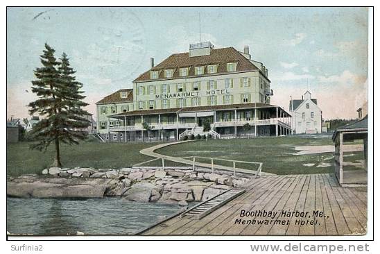 BOOTHBAY HARBOR - MENAWARMET HOTEL 1908 - Autres & Non Classés