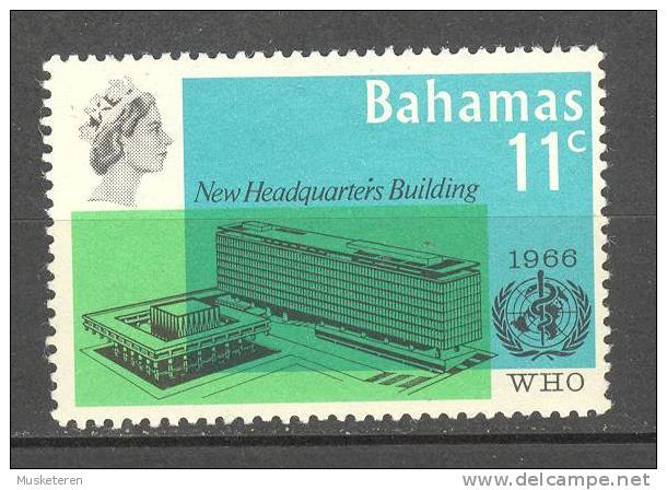 Bahamas 1966 SG. 290   11 C. Inauguration Of WHO Headquarters Geneva MH - 1859-1963 Crown Colony