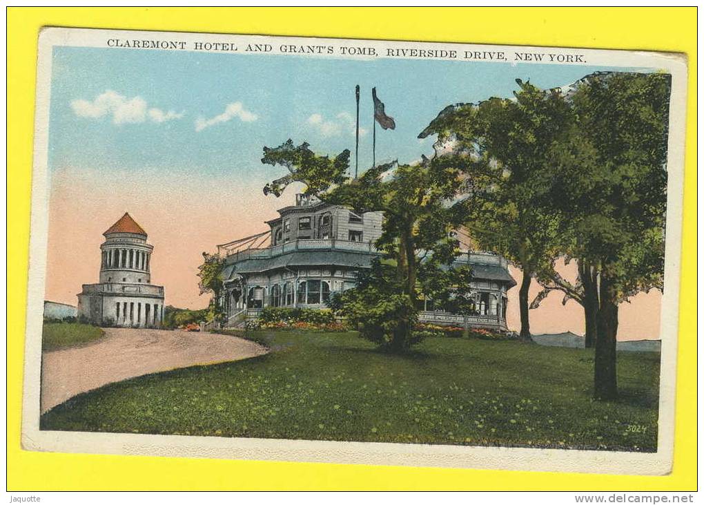 CLAREMONT HOTEL AND GRANT'S TOMB - RIVERSIDE DRIVE NEW YORK - USA - - Seattle