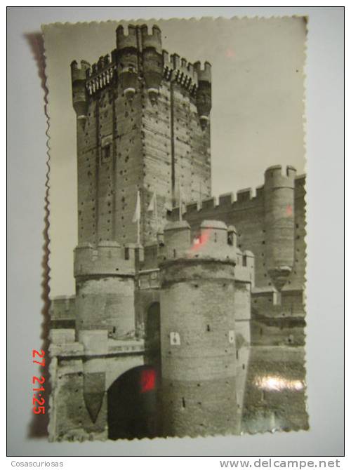 3114 PEÑAFIEL VALLADOLID CASTILLO CASTLE  POSTAL AÑOS 1950 MIRA OTRAS SIMILARES EN MI TIENDA - Valladolid