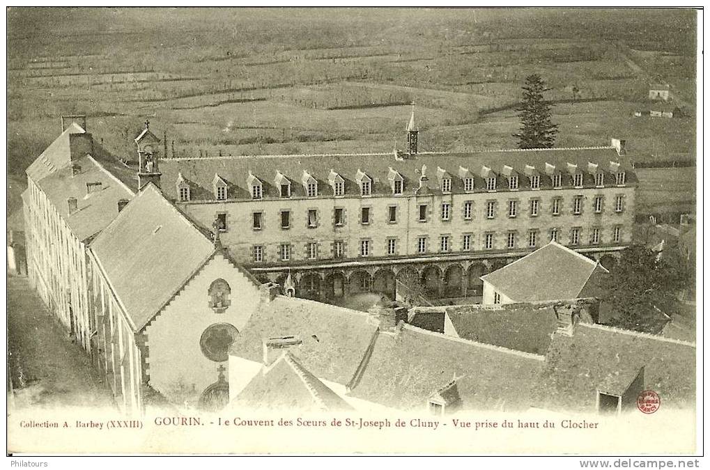 GOURIN  -  Le Couvent Des Soeurs De St-Joseph De Cluny - Vue Prise Du Haut Du Clocher - Gourin