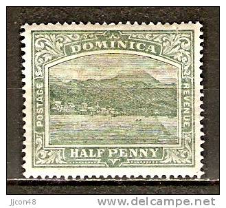 Dominica 1907  1/2d Wmk Multi CA (o) Y+T. 35 - Dominica (...-1978)