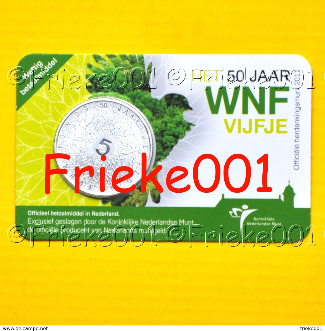 Nederland - Pays-Bas - 5 Euro 2011 In Blister.(50 Jaar WNF) - Paesi Bassi