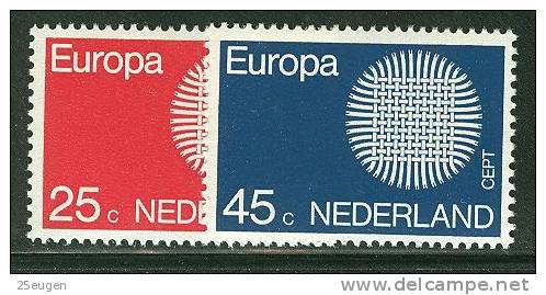 NETHERLANDS  1970 EUROPA CEPT  MNH - 1970
