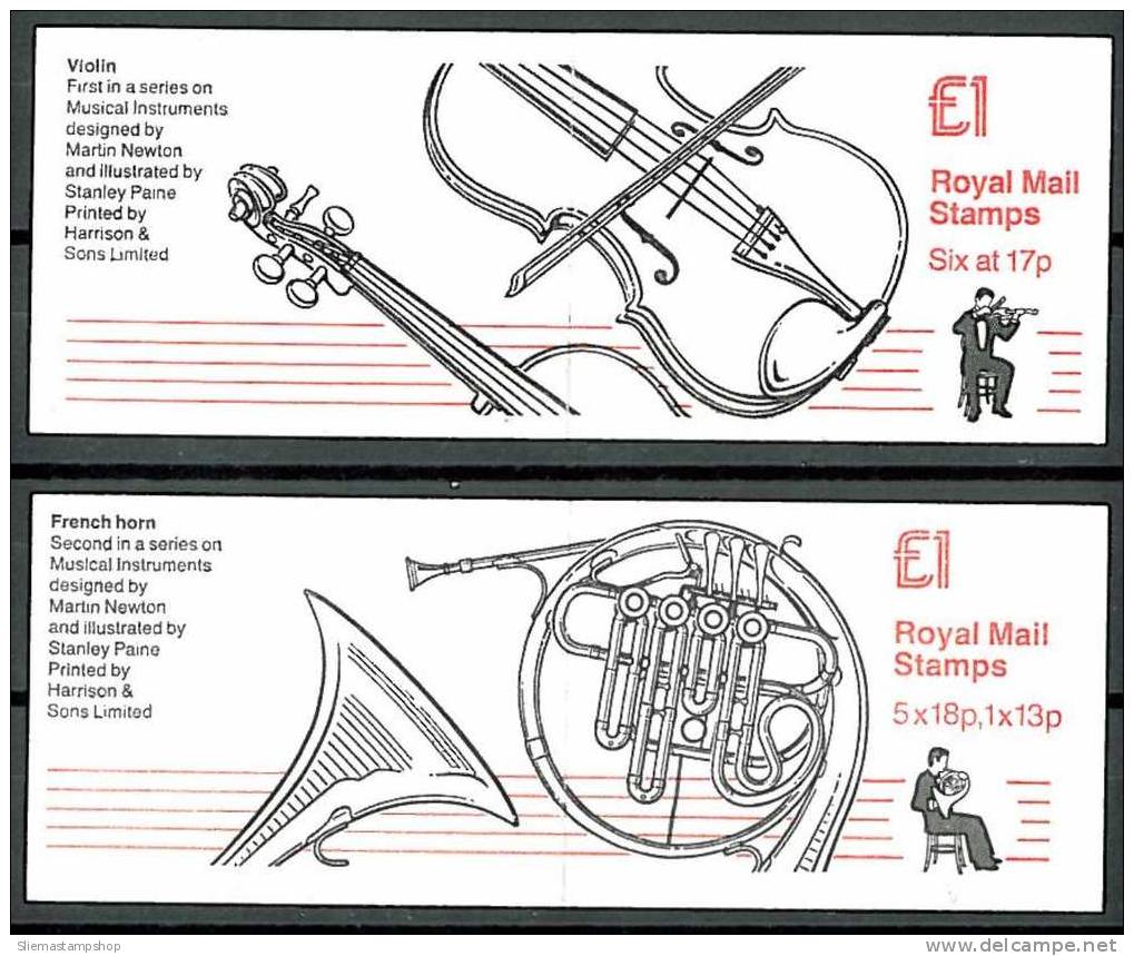 GREAT BRITAIN - 1985/86 3 BOOKLETS MUSICAL & XMAS - V2117 - Booklets