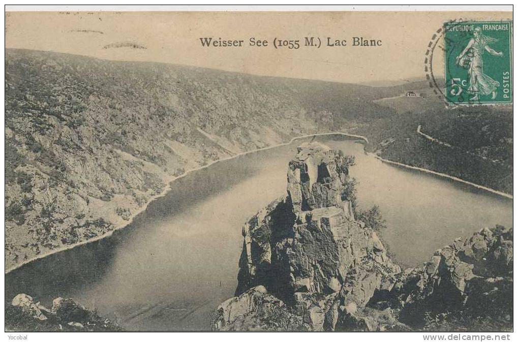 Cp , 68 , ORBEY , Lac Blanc  ( Alt 1055 M ) , Voyagé 1911 - Orbey