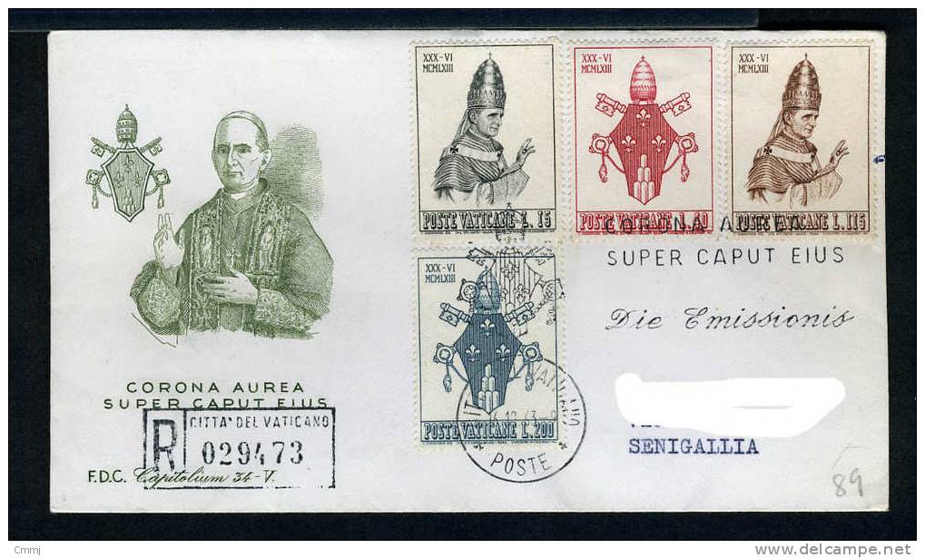 1963 - VATICANO - VATIKAN - VATICAN - VATICAAN - NR.  365/368 - F.D.C.  Capitolium - Briefe U. Dokumente