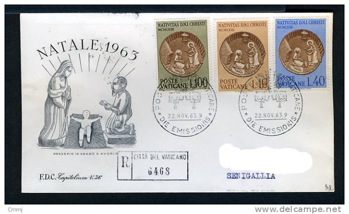 1963 - VATICANO - VATIKAN - VATICAN - VATICAAN - NR.  372/ 74 - F.D.C.  Capitolium - Storia Postale