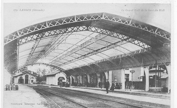 33 )) LANGON - Le Grand Hall De La Gare Du Midi 279 Gautreau édit - Langon