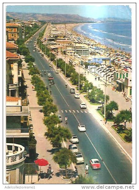 43180)cartolina Illustratoria Pescara - La Spiaggia Del Viale Della Riviera - Pescara