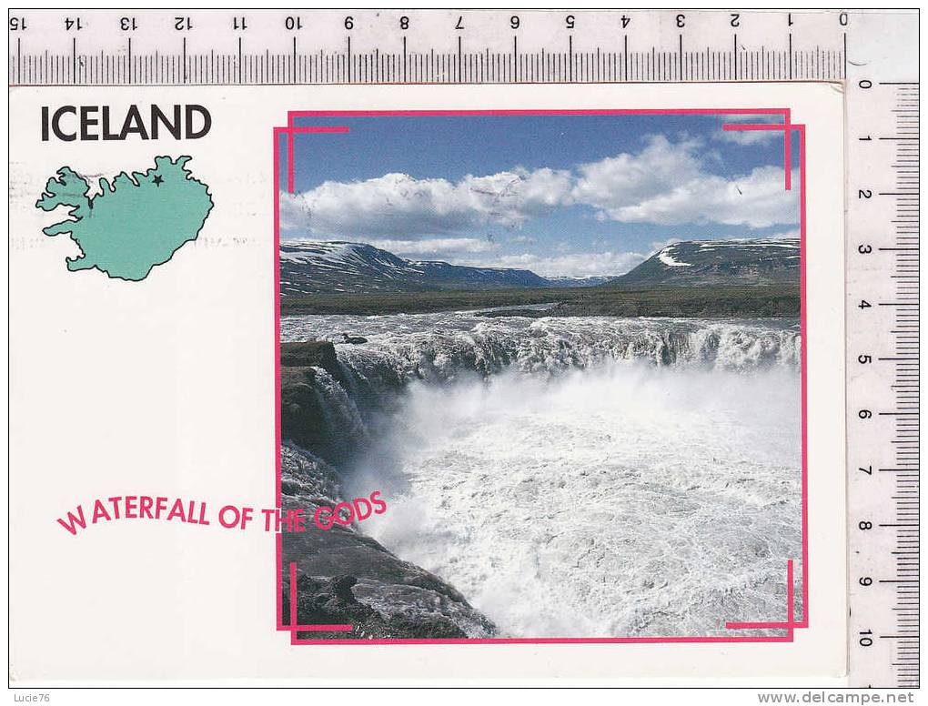 ICELAND -  Waterfall Of The Gods - - Islanda
