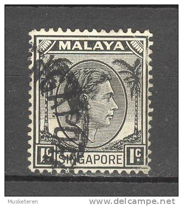 Malaya Singapore 1948-52 SG. 1   1c. King George VI. Perf. 14 - Singapour (...-1959)
