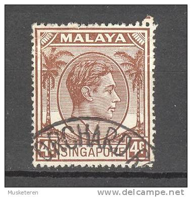 Malaya Singapore 1948-52 SG. 19   4c. King George VI. Perf. 17½ X 18 - Singapur (...-1959)