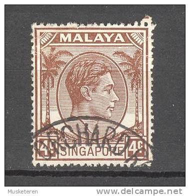 Malaya Singapore 1948-52 SG. 19   4c. King George VI. Perf. 17½ X 18 - Singapour (...-1959)