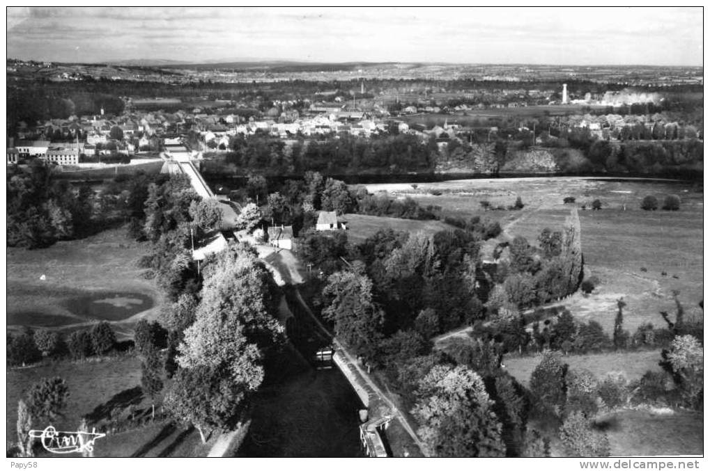 [71] Saône Et Loire >  Digoin Vue Aérienne Canal Lateral à La Loire - Digoin