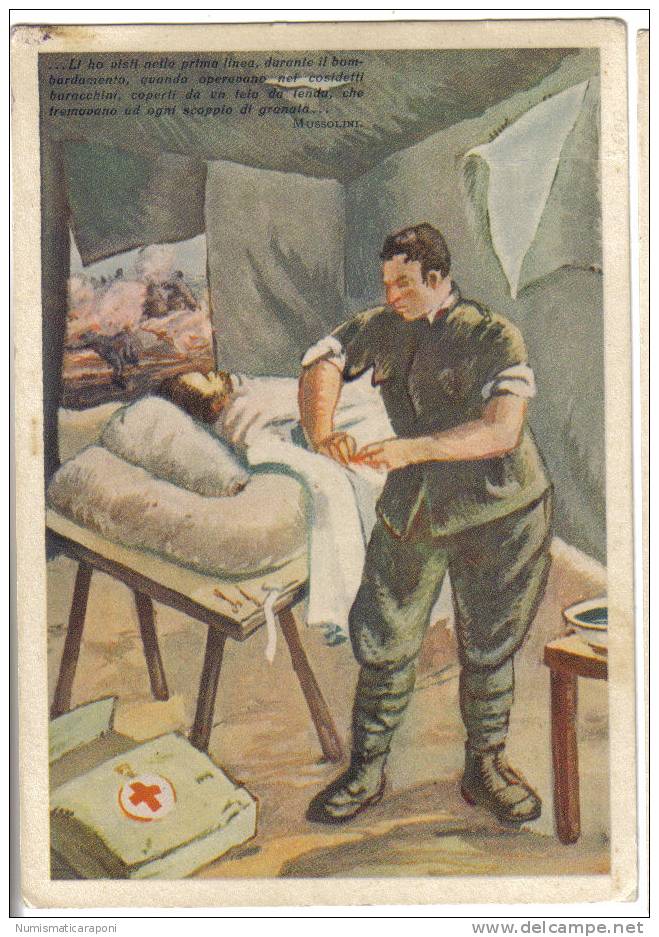 LA MISSIONE DEL MEDICO COMITATO ASSISTENZA ORFANI DEI MEDICI MORTI IN GUERRA NON VIAGGIATA COD C.921 - Croce Rossa