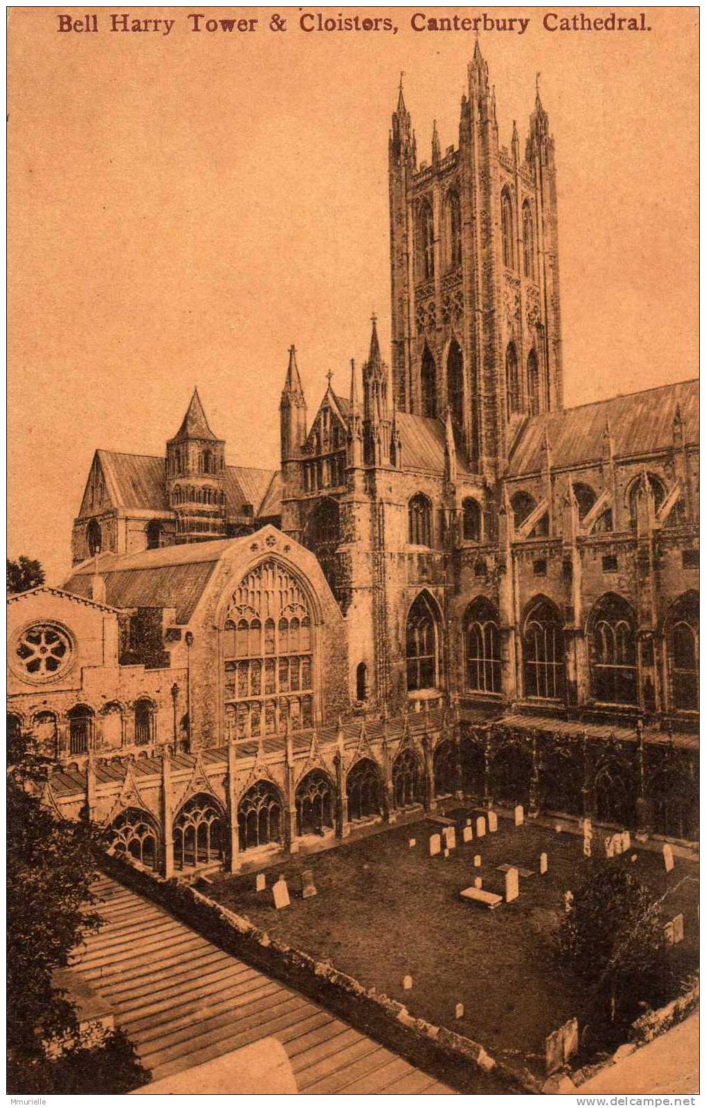 ANGLETERRE-BELL HARRY TOWER & CLOISTERS CANTERBURY CATHEDRAL-MB - Canterbury