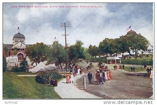 SPRINGFIELD - VIEW FROM MAIN ENTRANCE - STATE FAIR GROUNDS - Springfield – Illinois