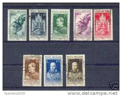 1936 VATICANO SERIE COMPLETA STAMPA CATTOLICA -V4 - Used Stamps