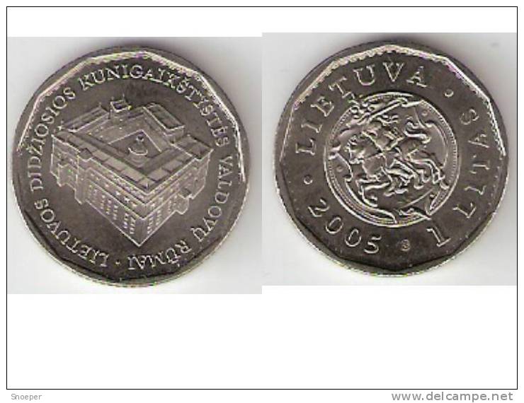 Lithuania  1 Litas 2005  Km142  Unc - Lituania