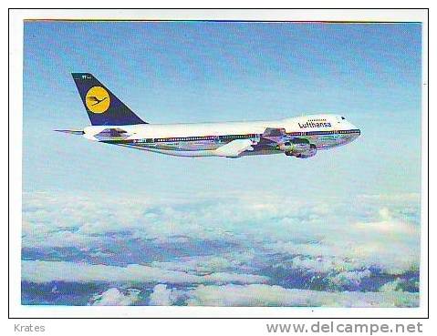 Postcard - Airplanes, Boeing 747, Lufthansa - 1946-....: Modern Era