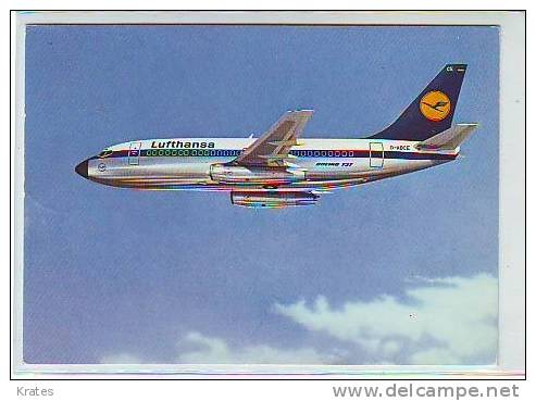 Postcard - Airplanes, Boeing 737, Lufthansa - 1946-....: Moderne