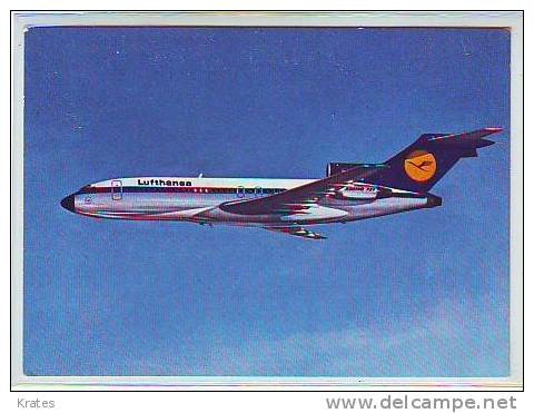 Postcard - Airplanes, Boeing 727, Lufthansa - 1946-....: Moderne