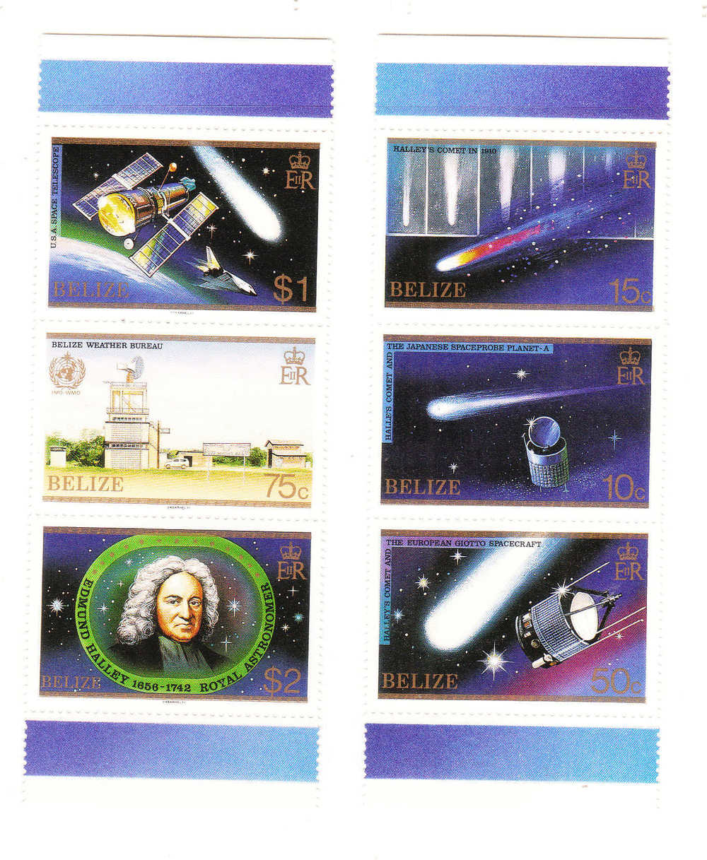 Belize 1986 Halley´s Comet Telescope Probe MNH - Belize (1973-...)