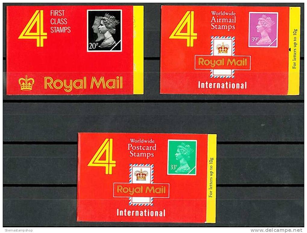 GREAT BRITAIN - 1989/90 3 BOOKLETS - V2132 - Booklets