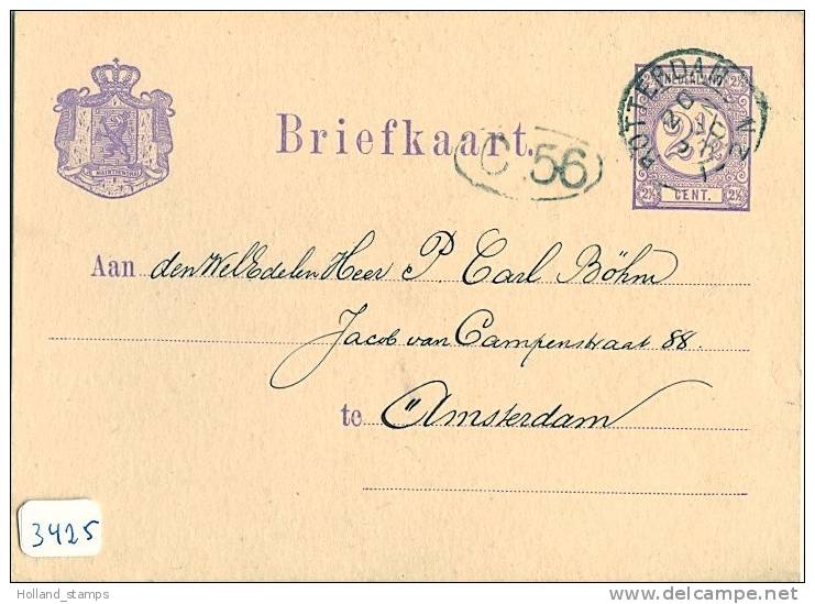 HANDGESCHREVEN BRIEFKAART Uit 1880 Van ROTTERDAM Naar AMSTERDAM (3425) - Postal Stationery