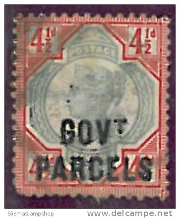 GREAT BRITAIN - 1891/92 OVERPRINT GOVT PARCELS 4 1/2d - V2138 - Service