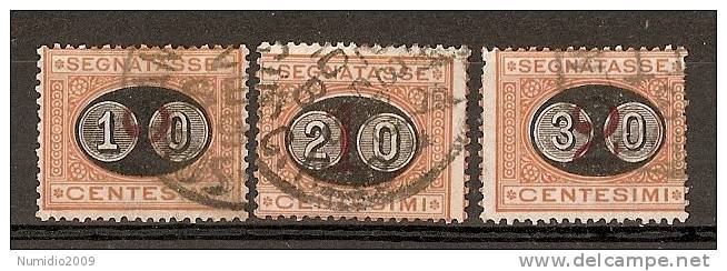 1890 REGNO USATO SEGNATASSE MASCHERINE  - M10 - Taxe