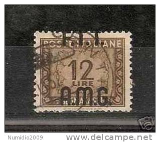 1947-49 TRIESTE A STUPENDA SOPRASTAMPA SPOSTATA - 69 - Portomarken