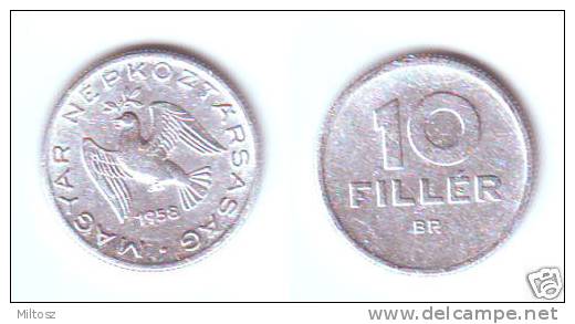 Hungary 10 Filler 1958 - Hungary