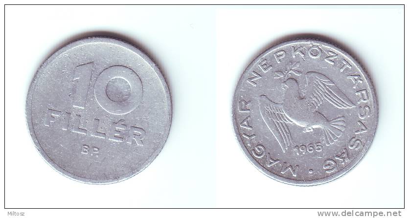 Hungary 10 Filler 1965 - Hongrie