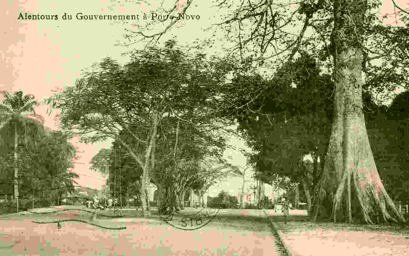 ALENTOURS DU GOUVERNEMENT à PORTE- NOVO - TIMBRE DAHOMEY  PARIS 1937 - B OBLITERATION - Dahome