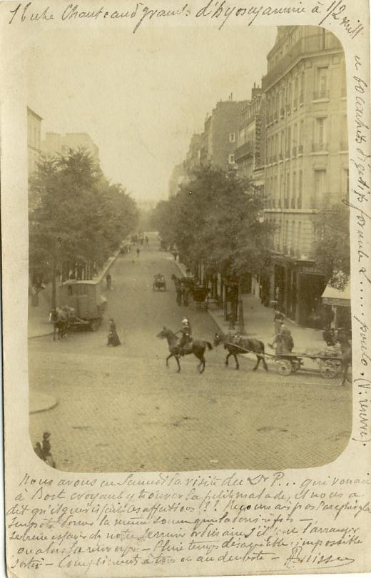 Paris 75014 - Carte-Photo - Immeuble Pharmacie Moderne 91 Rue D'Alésia - Militaria Dragon - Attelage Roulotte Travaux - Arrondissement: 14