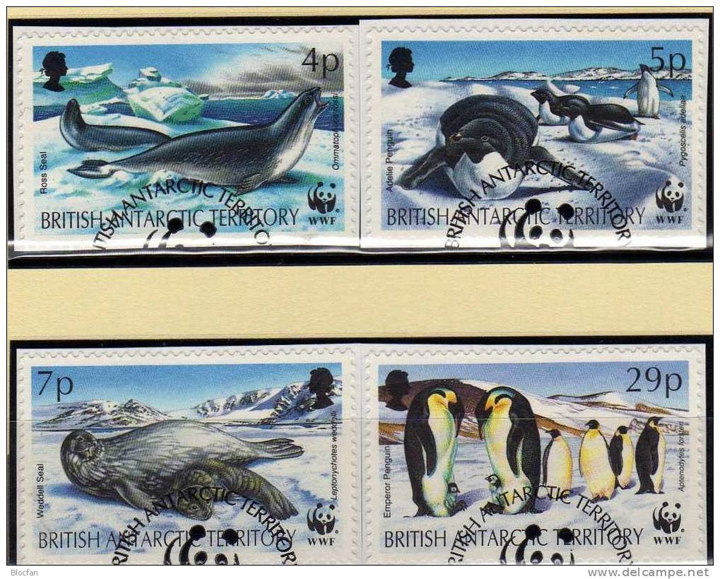 WWF-Set 134 British Antarctic 193/6 O 7€ Tiere Der Antarktis Plus Naturschutz Dokumentation 1992 Used Of Oceanien - Sonstige & Ohne Zuordnung