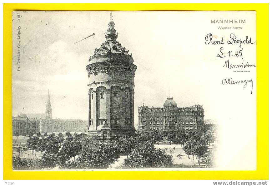 MANNHEIM WASSERTHURM Chateau D'eau Y95 - Châteaux D'eau & éoliennes