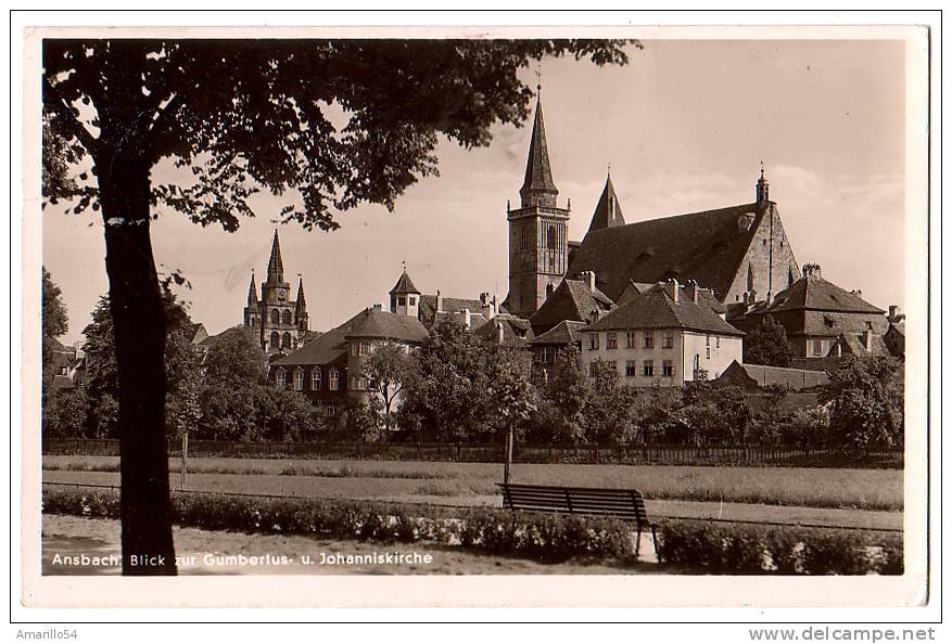 RAR Foto AK Ansbach Gumbertus- Und Johanniskirche 1938 - Ansbach