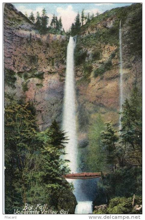 5814     Stati  Uniti   Big  Fall,  Yosemite Valley,  Cal.   VG    1908 - Yosemite